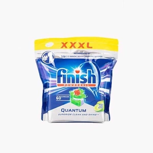 Viên rửa bát Finish Quantum max 60 viên hương táo chanh